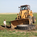 Moving a water trough